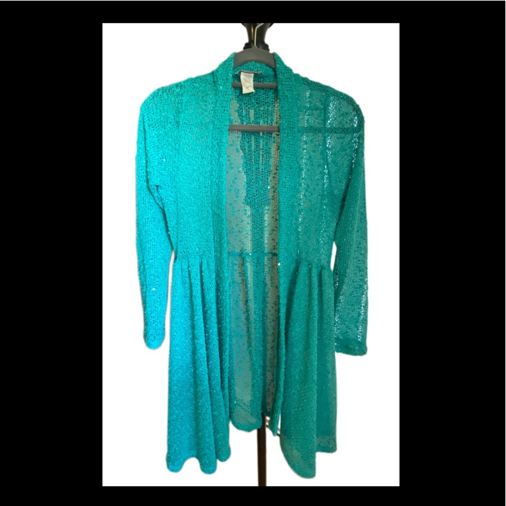 Teal sweater